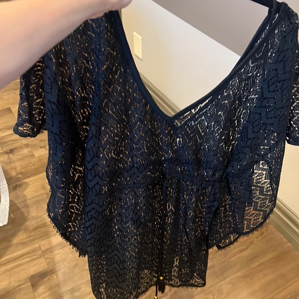 Black cover up swim